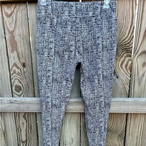 Ashley Blue Pants High Waist Printed Stretch Pull On size large